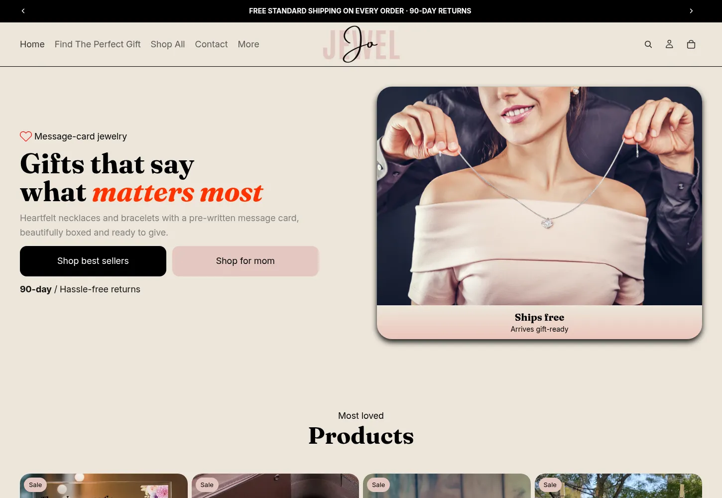Website capture for JoJewel.com