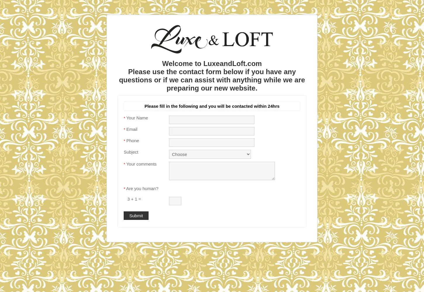 Website capture for LuxeandLoft.com