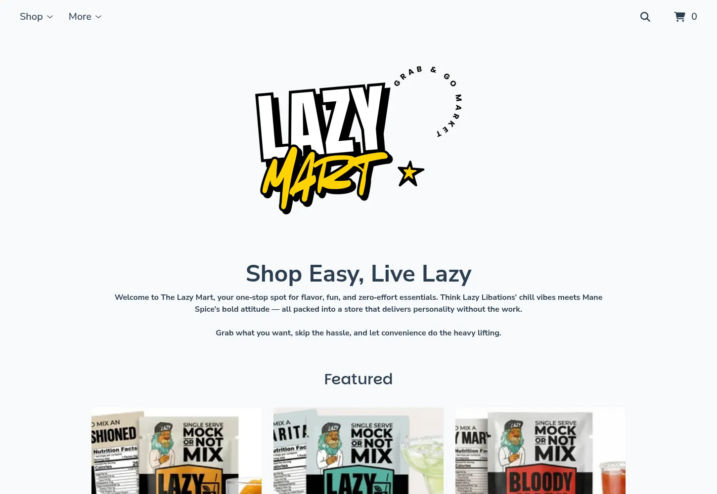 Website capture for TheLazyMart.com